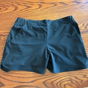 Columbia Women's Black Shorts Elastic Waist Outdoor Hiking Shorts Size XL